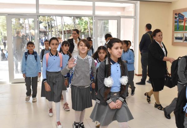 Azerbaijan commissions school built by Heydar Aliyev Foundation in Shamakhi (PHOTO)