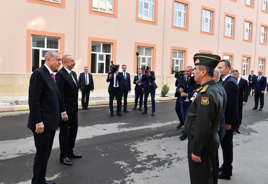 President Ilham Aliyev, President Recep Tayyip Erdogan attend inauguration of Nakhchivan Military Repair and Production Complex (PHOTO)