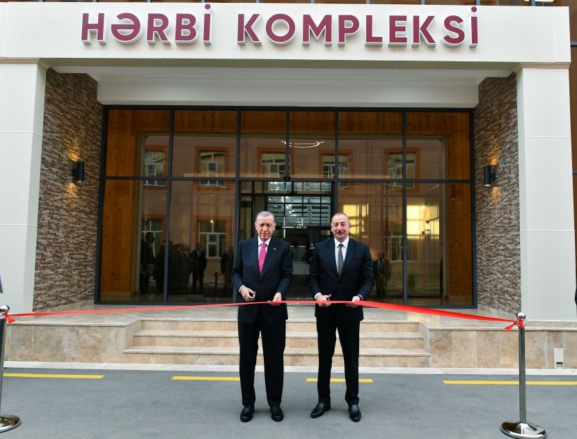 President Ilham Aliyev, President Recep Tayyip Erdogan attend inauguration of Nakhchivan Military Repair and Production Complex (PHOTO)