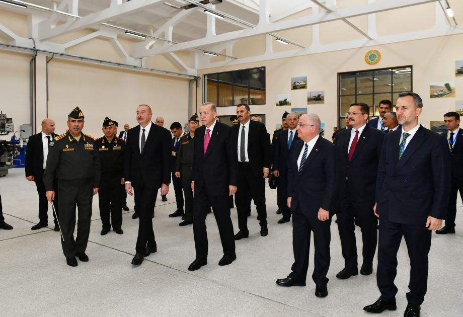 President Ilham Aliyev, President Recep Tayyip Erdogan attend inauguration of Nakhchivan Military Repair and Production Complex (PHOTO)