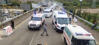 Ambulances accompanied by ICRC pass from Gorus in direction of Azerbaijan's Khankendi (PHOTO)