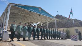 Azerbaijan's Lachin checkpoint holds minute's silence on occasion of Remembrance Day (PHOTO)