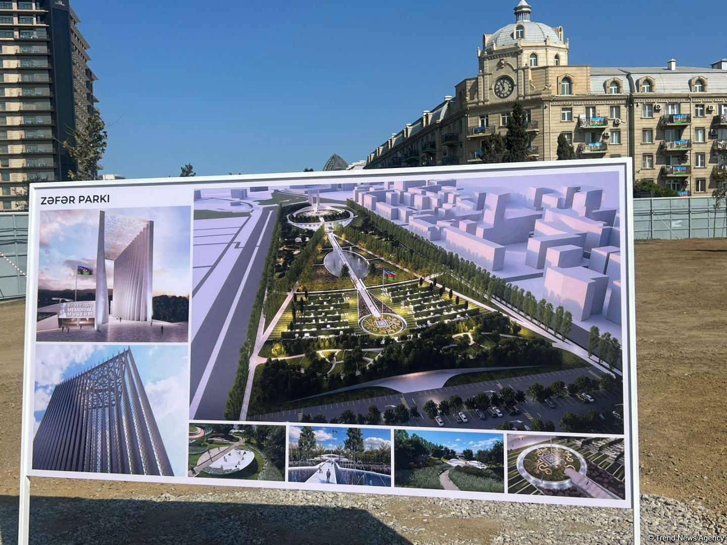 MPs, other Azerbaijani officials visit Victory Park under construction in Baku (PHOTO/VIDEO)
