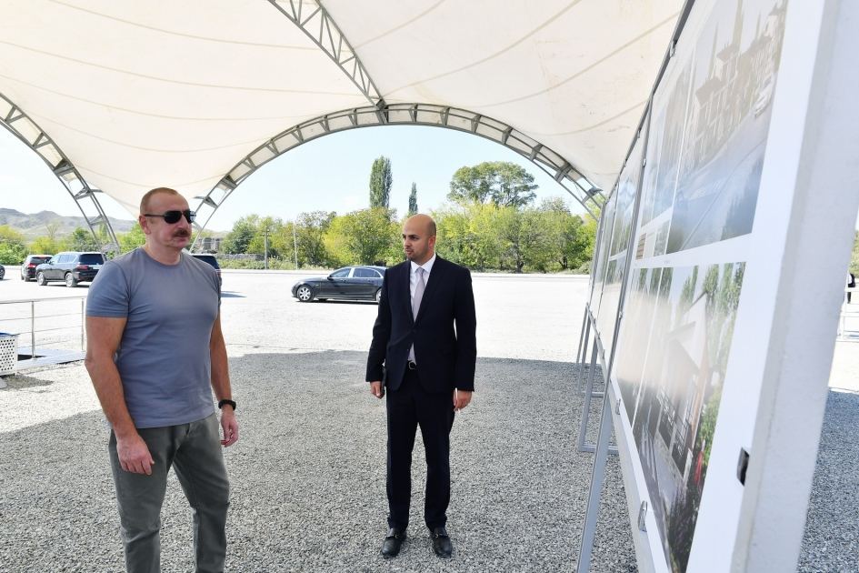 President Ilham Aliyev lays foundation of Alibeyli village in Zangilan (PHOTO)