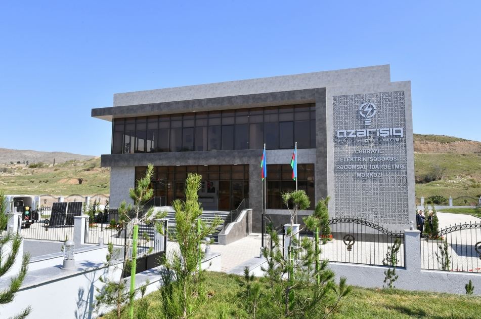President Ilham Aliyev inaugurates Jabrayil Digital Control Center of Azerishig OJSC (PHOTO)