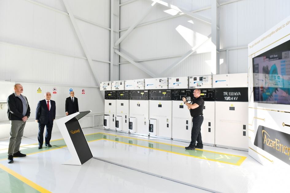 President Ilham Aliyev attend opening of “Azerenergy” OJSC’s “Jahangirbayli” Hydroelectric Power Plant (PHOTO/VIDEO)