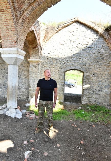 President Ilham Aliyev visits Malibeyli village in Shusha district (PHOTO/VIDEO)