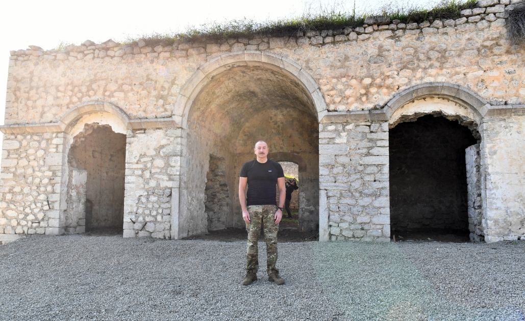 President Ilham Aliyev visits Malibeyli village in Shusha district (PHOTO/VIDEO)