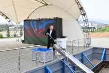 President Ilham Aliyev lays foundation of second residential complex in Fuzuli (PHOTO)