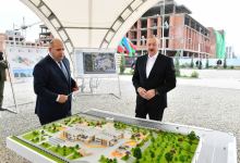 President Ilham Aliyev lays foundation of 240-seat kindergarten in Fuzuli (PHOTO)
