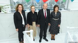President of Northern Cyprus visits International Turkic Culture and Heritage Foundation (PHOTO)