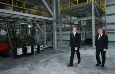 President Ilham Aliyev attends opening and groundbreaking ceremonies of new enterprises in Sumgayit Chemical Industrial Park (PHOTO/VIDEO)