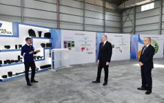 President Ilham Aliyev attends opening and groundbreaking ceremonies of new enterprises in Sumgayit Chemical Industrial Park (PHOTO/VIDEO)
