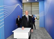 President Ilham Aliyev attends opening and groundbreaking ceremonies of new enterprises in Sumgayit Chemical Industrial Park (PHOTO/VIDEO)