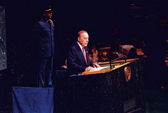 Azerbaijan & Heydar Aliyev on October 22: National Leader talks danger of aggressive nationalism for global community at UN