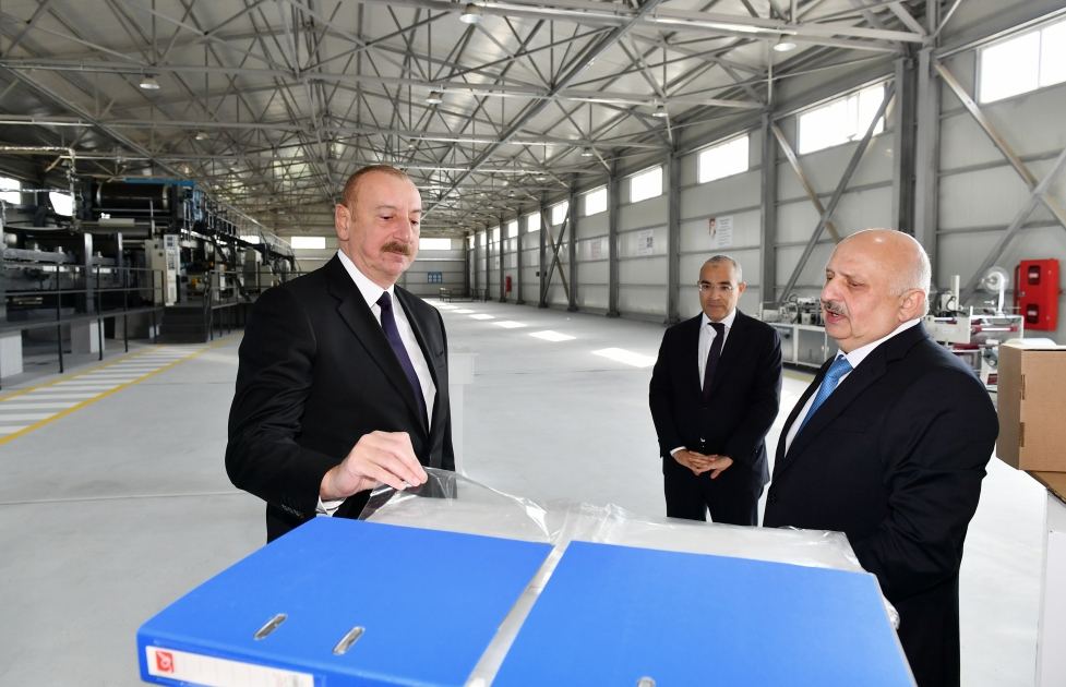 President Ilham Aliyev attends opening and groundbreaking ceremonies of new enterprises in Sumgayit Chemical Industrial Park (PHOTO/VIDEO)