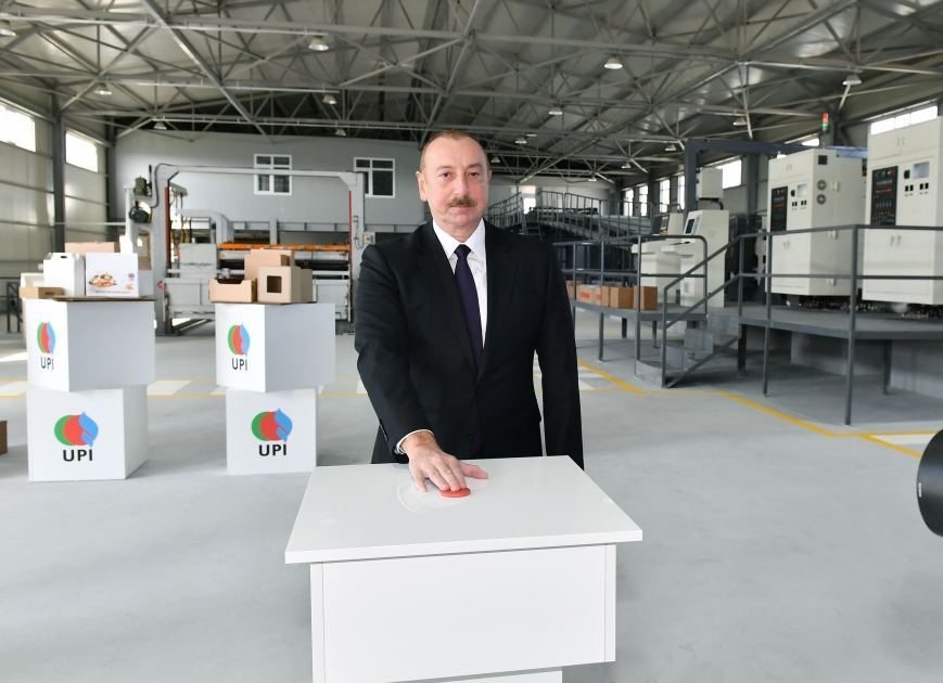 President Ilham Aliyev attends opening and groundbreaking ceremonies of new enterprises in Sumgayit Chemical Industrial Park (PHOTO/VIDEO)