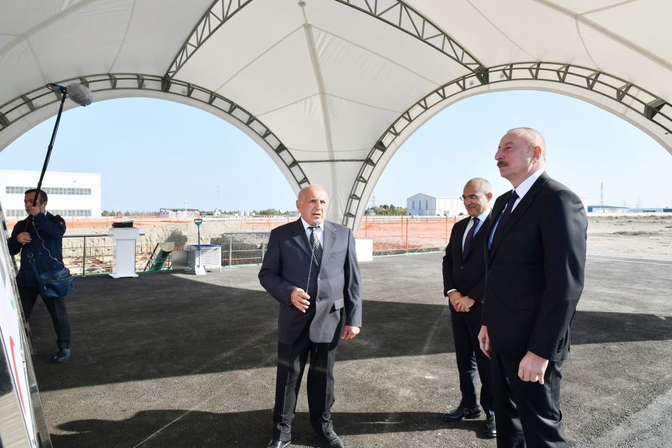 President Ilham Aliyev attends opening and groundbreaking ceremonies of new enterprises in Sumgayit Chemical Industrial Park (PHOTO/VIDEO)