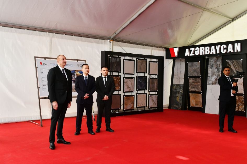 President Ilham Aliyev attends opening and groundbreaking ceremonies of new enterprises in Sumgayit Chemical Industrial Park (PHOTO/VIDEO)