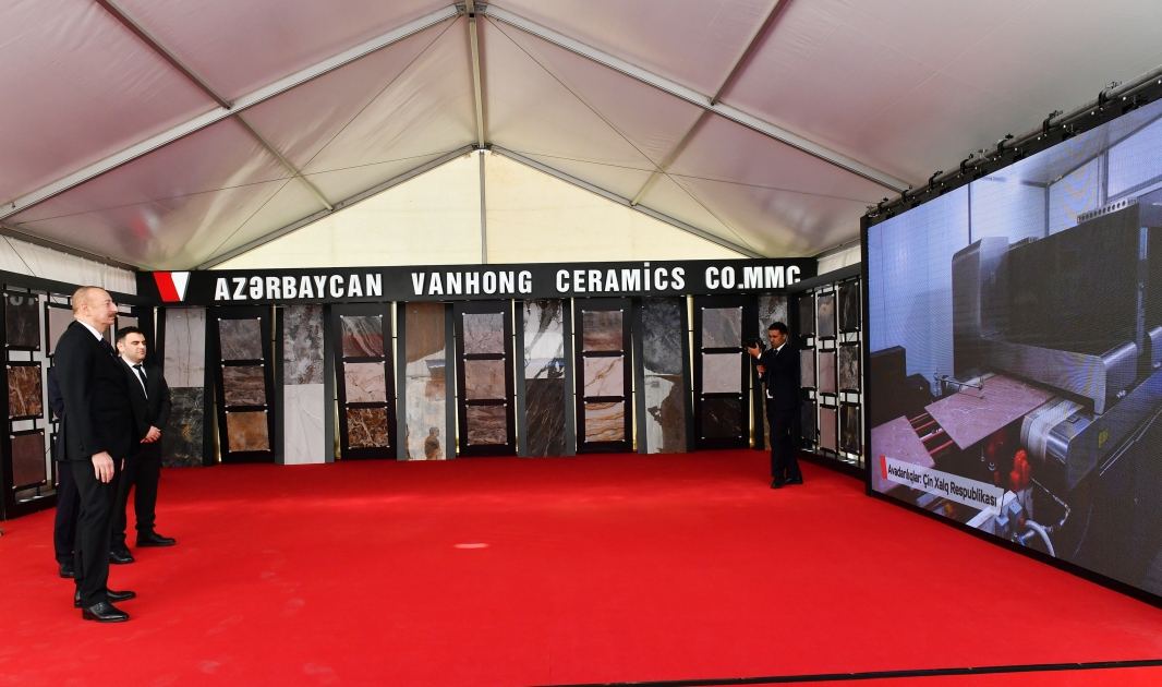 President Ilham Aliyev attends opening and groundbreaking ceremonies of new enterprises in Sumgayit Chemical Industrial Park (PHOTO/VIDEO)
