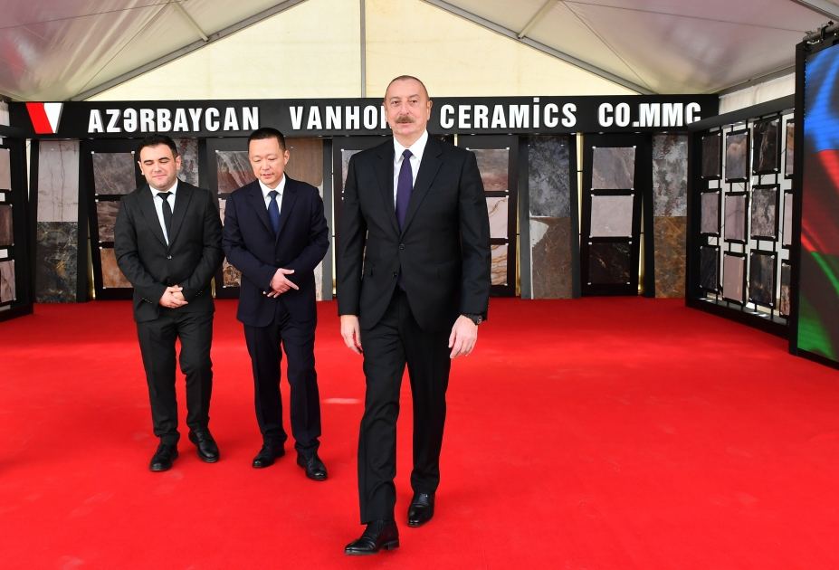President Ilham Aliyev attends opening and groundbreaking ceremonies of new enterprises in Sumgayit Chemical Industrial Park (PHOTO/VIDEO)