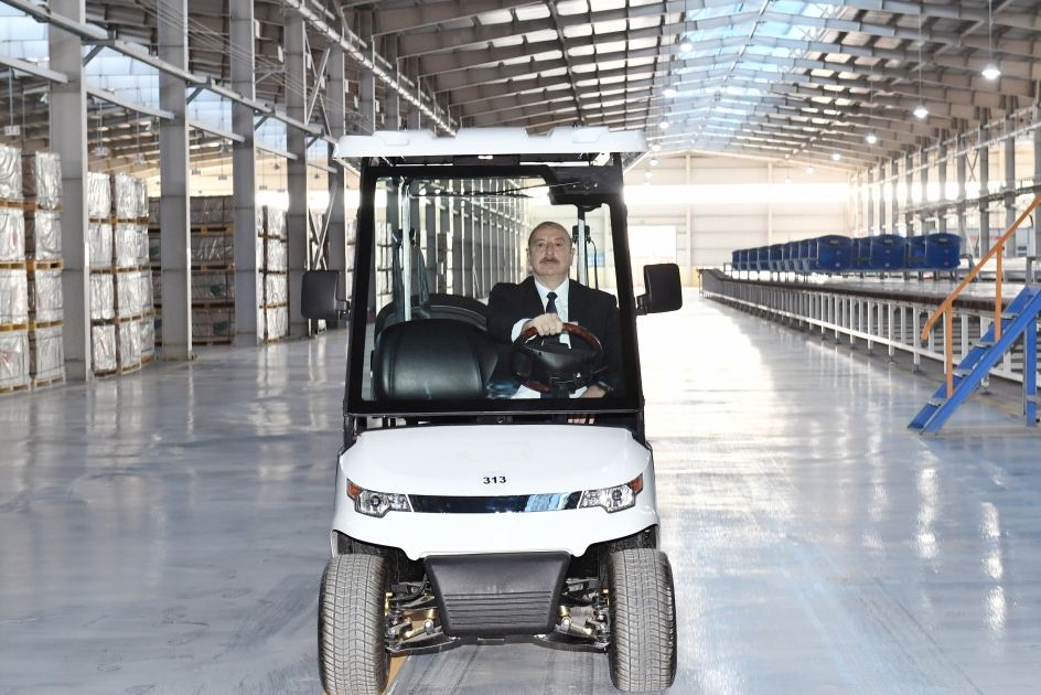 President Ilham Aliyev attends opening and groundbreaking ceremonies of new enterprises in Sumgayit Chemical Industrial Park (PHOTO/VIDEO)
