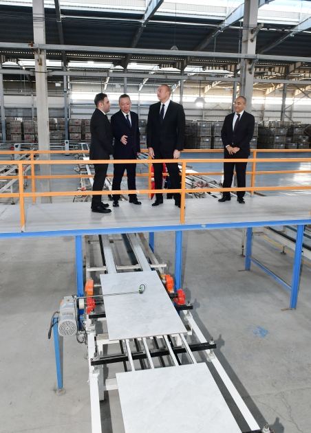 President Ilham Aliyev attends opening and groundbreaking ceremonies of new enterprises in Sumgayit Chemical Industrial Park (PHOTO/VIDEO)