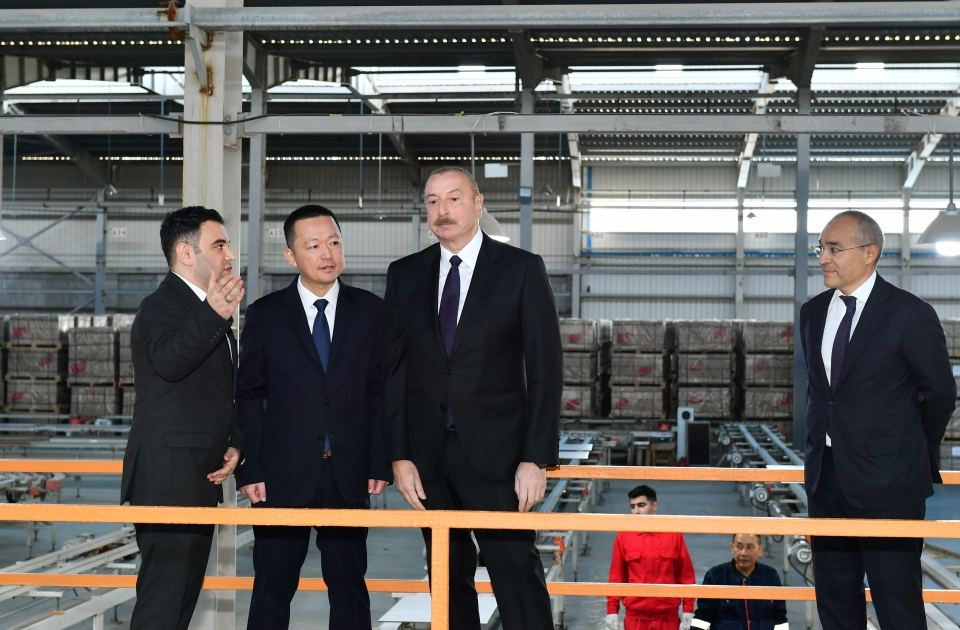 President Ilham Aliyev attends opening and groundbreaking ceremonies of new enterprises in Sumgayit Chemical Industrial Park (PHOTO/VIDEO)