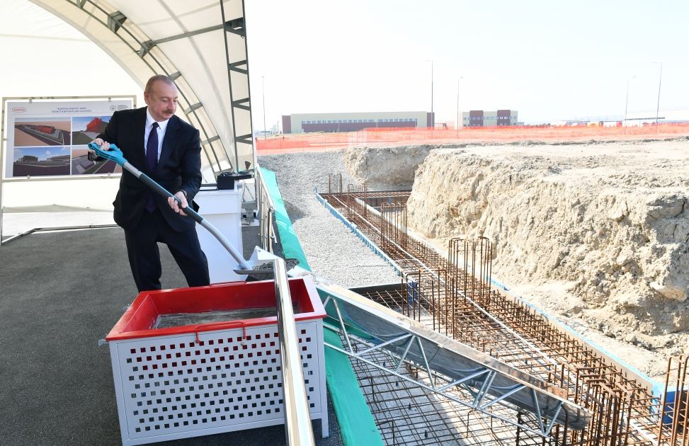 President Ilham Aliyev attends opening and groundbreaking ceremonies of new enterprises in Sumgayit Chemical Industrial Park (PHOTO/VIDEO)