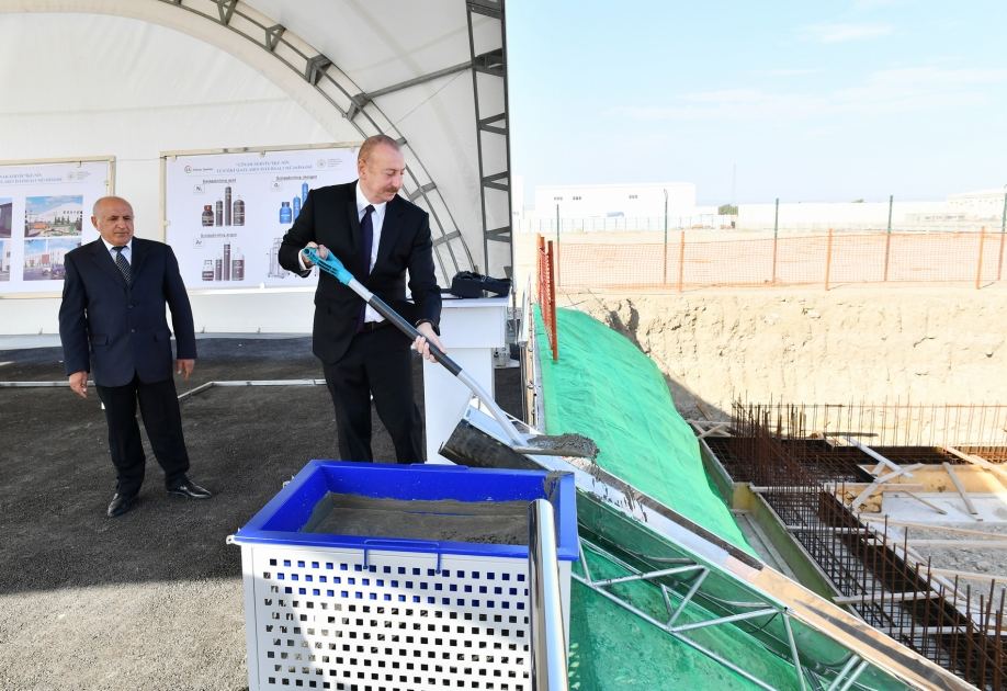President Ilham Aliyev attends opening and groundbreaking ceremonies of new enterprises in Sumgayit Chemical Industrial Park (PHOTO/VIDEO)