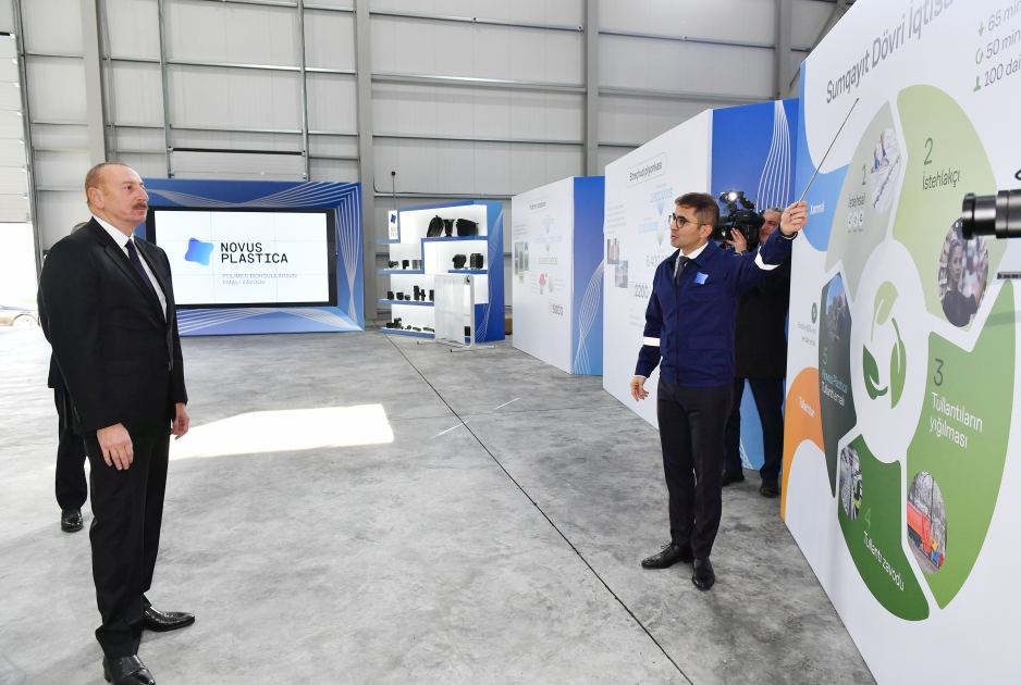 President Ilham Aliyev attends opening and groundbreaking ceremonies of new enterprises in Sumgayit Chemical Industrial Park (PHOTO/VIDEO)