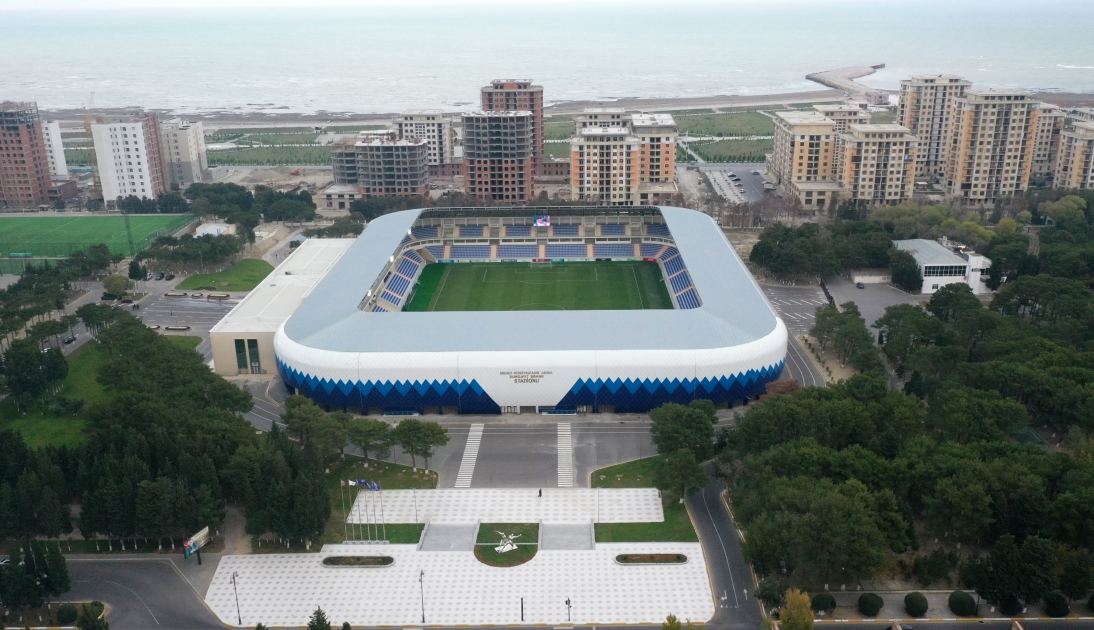 President Ilham Aliyev views conditions created at rebuilt Sumgayit City Stadium (PHOTO/VIDEO)