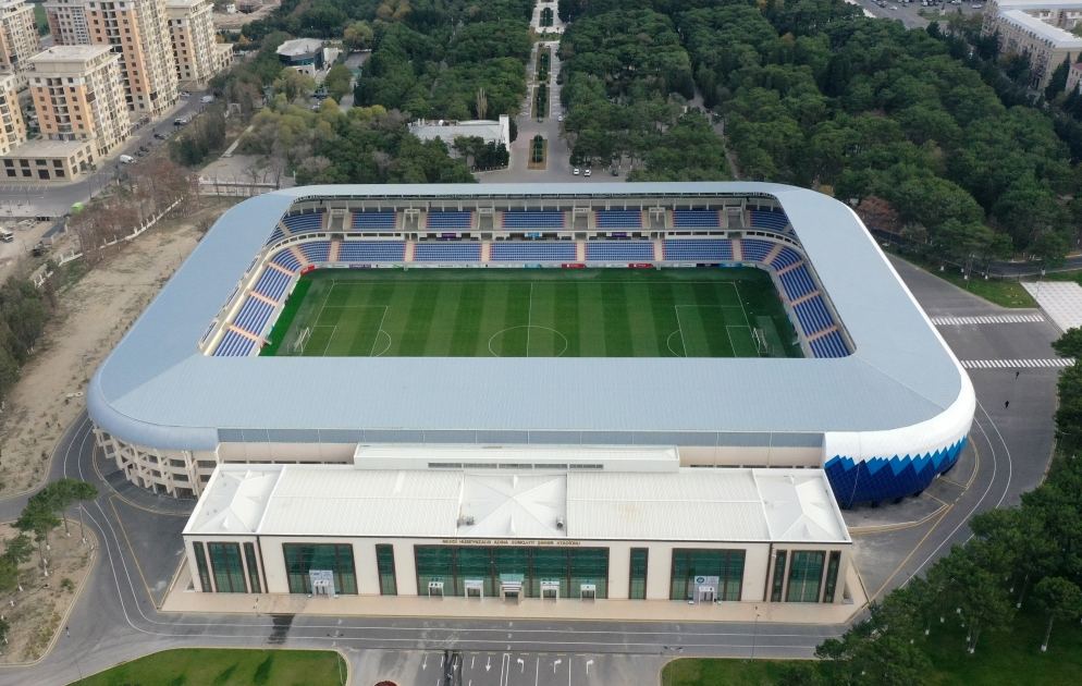 President Ilham Aliyev views conditions created at rebuilt Sumgayit City Stadium (PHOTO/VIDEO)