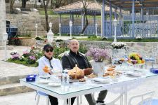President Ilham Aliyev, First Lady Mehriban Aliyeva attend opening of Yasaman Hotel in Shusha (PHOTO)