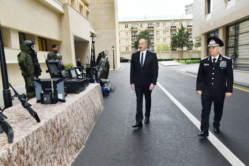 President Ilham Aliyev attends opening of new administrative buildings of State Security Service (PHOTO)
