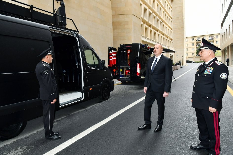 President Ilham Aliyev attends opening of new administrative buildings of State Security Service (PHOTO)