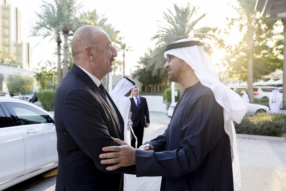 President Ilham Aliyev meets President of UAE (PHOTO)