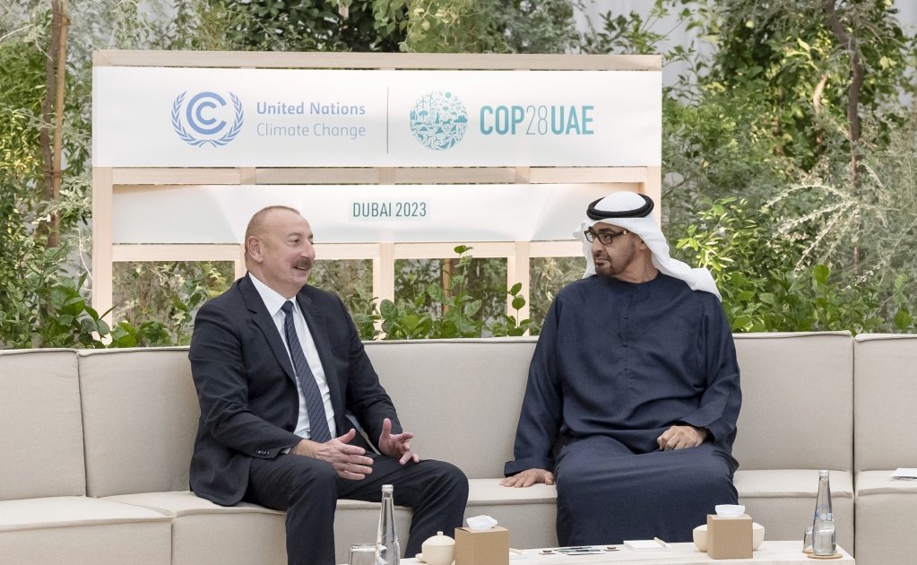 President Ilham Aliyev meets President of UAE (PHOTO)