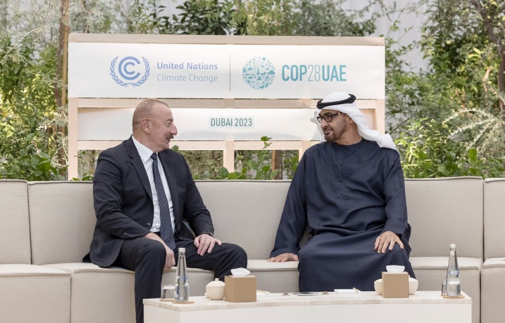 President Ilham Aliyev meets President of UAE (PHOTO)