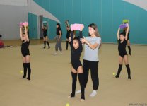 Young gymnasts from Azerbaijan's Kurdamir, Shirvan training in Baku (PHOTO)