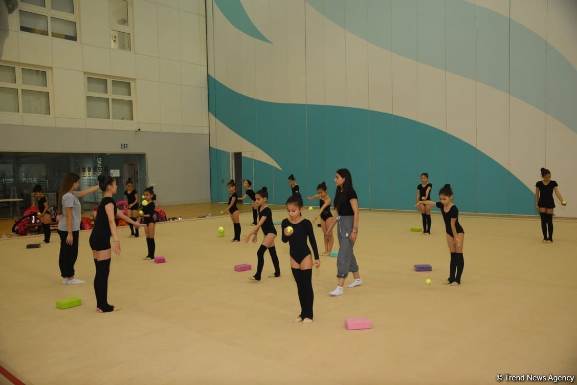 Young gymnasts from Azerbaijan's Kurdamir, Shirvan training in Baku (PHOTO)
