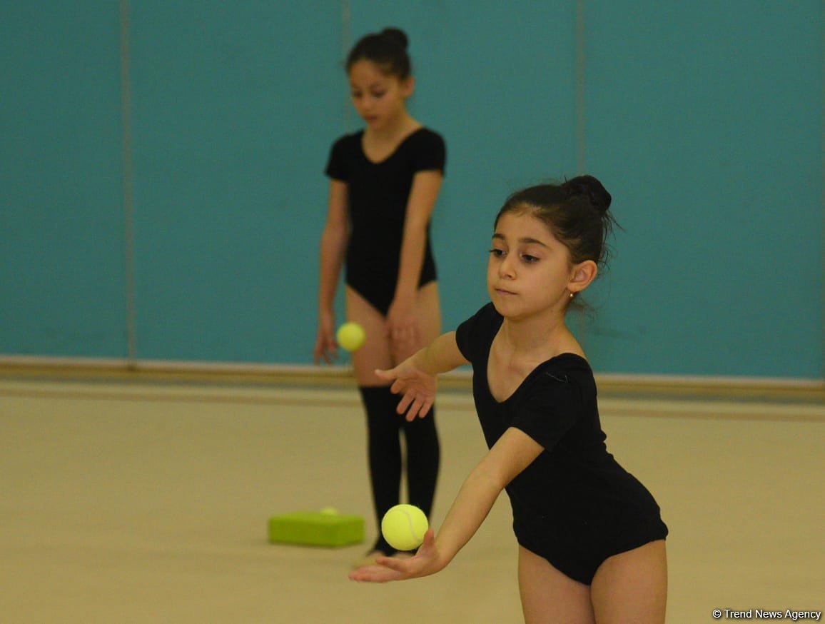 Young gymnasts from Azerbaijan's Kurdamir, Shirvan training in Baku (PHOTO)