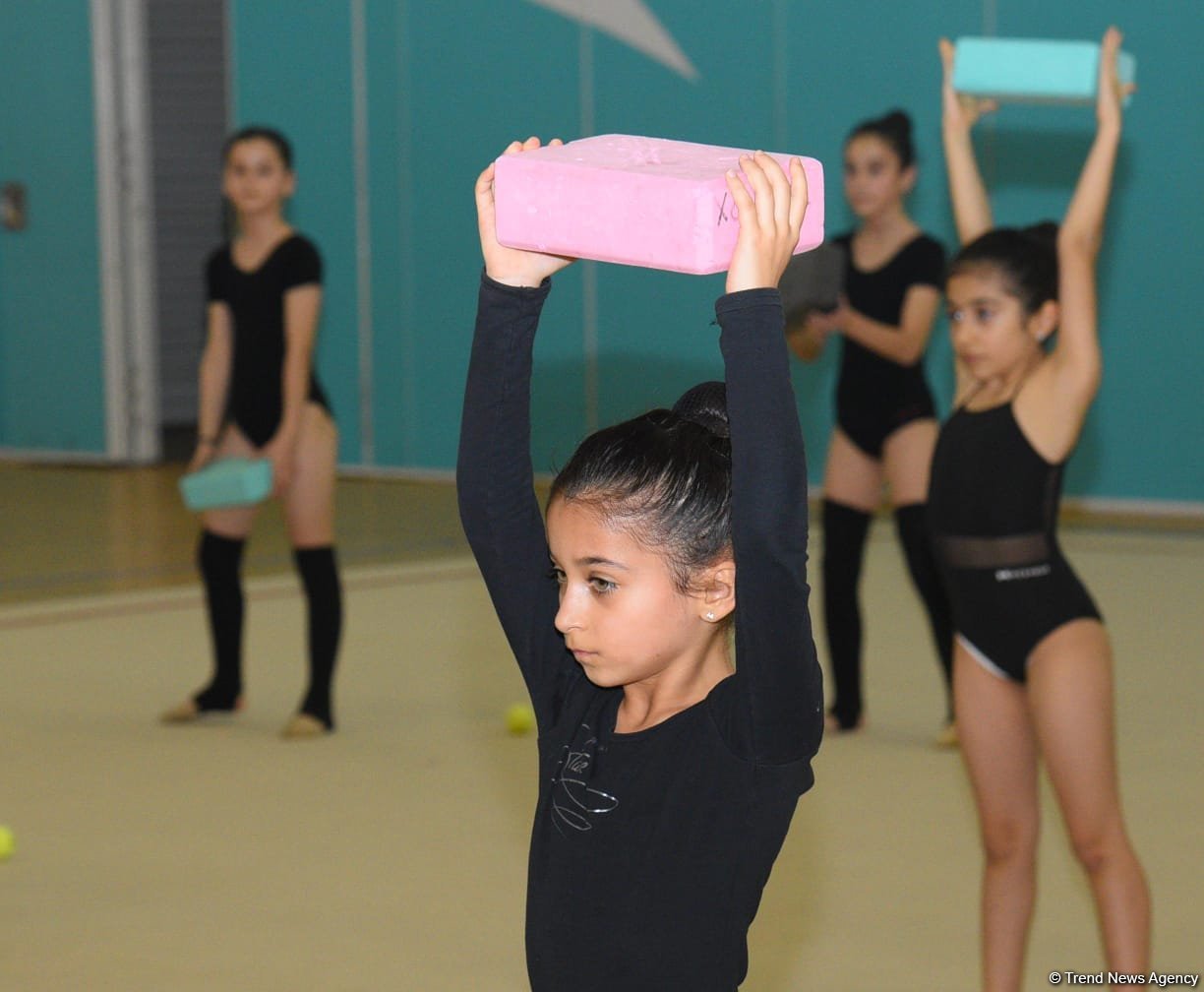 Young gymnasts from Azerbaijan's Kurdamir, Shirvan training in Baku (PHOTO)