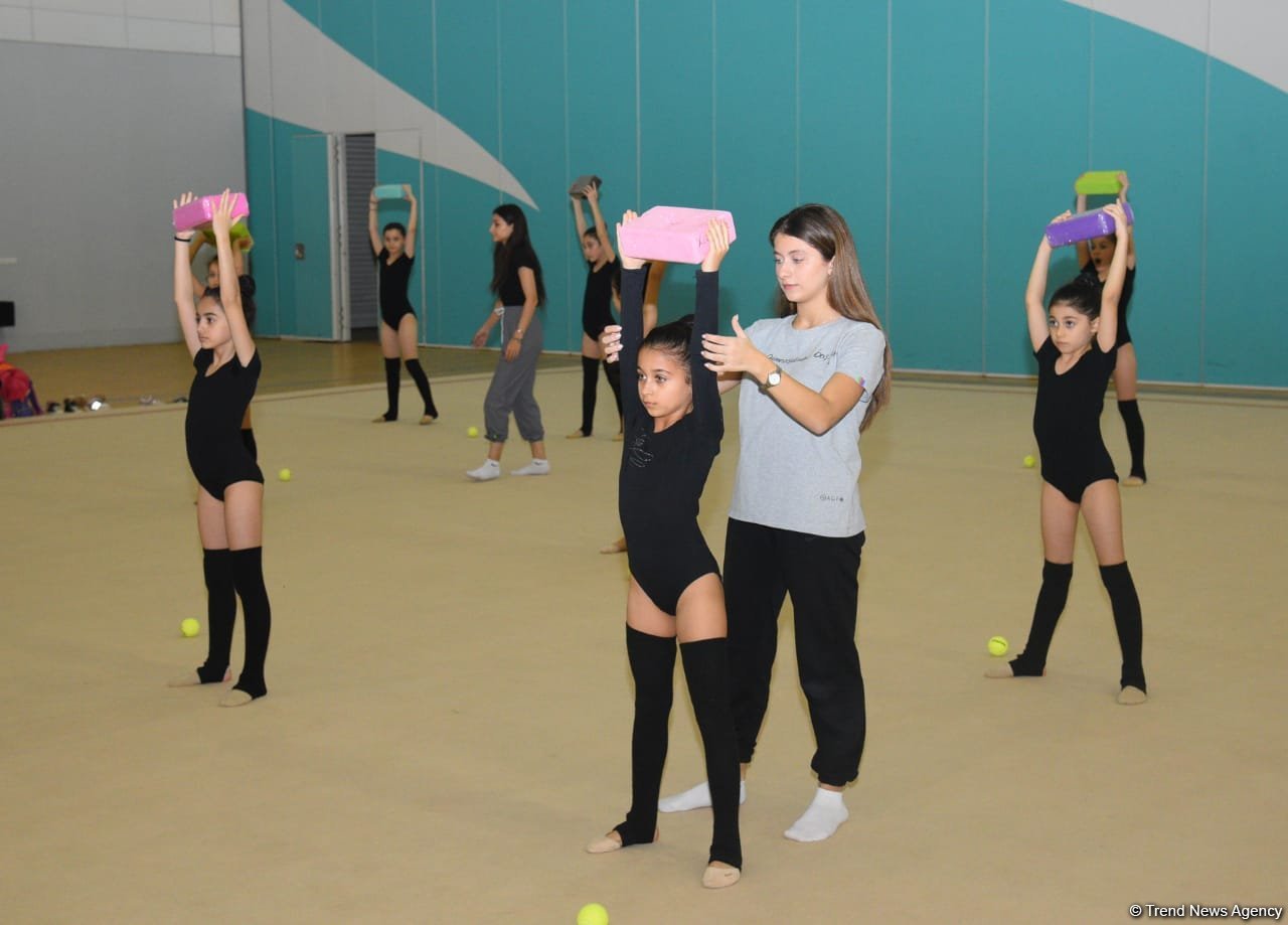 Young gymnasts from Azerbaijan's Kurdamir, Shirvan training in Baku (PHOTO)