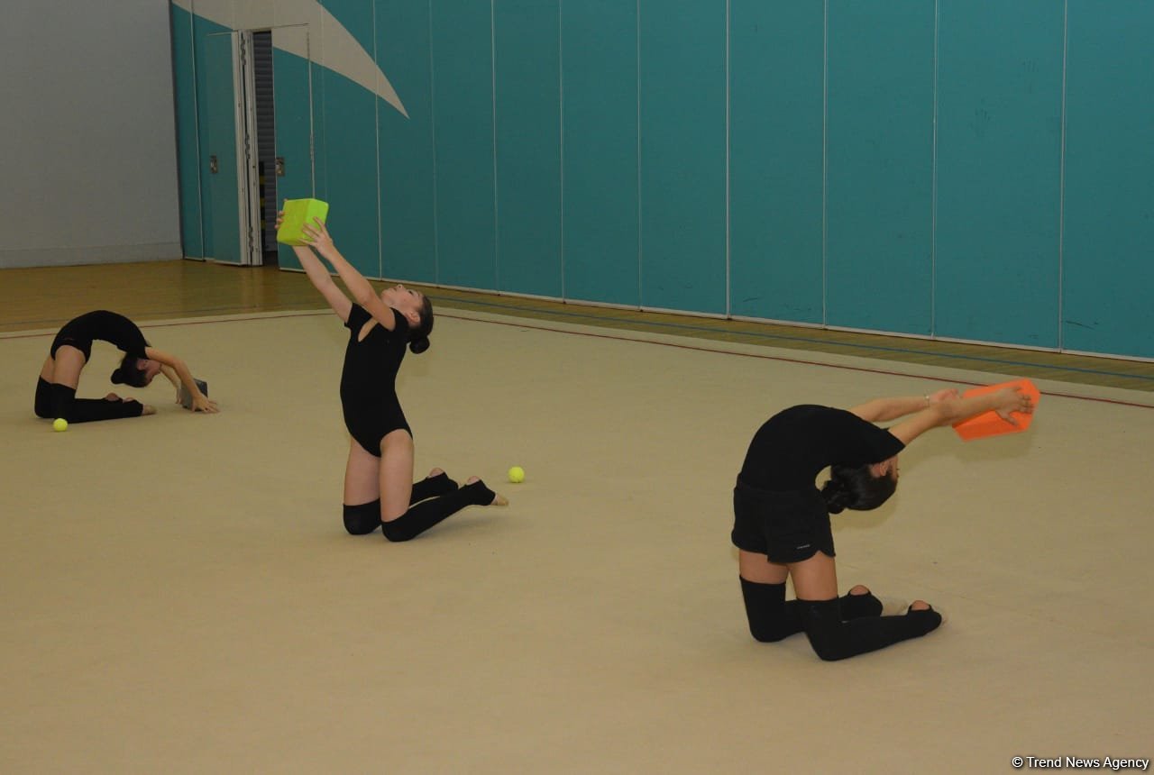 Young gymnasts from Azerbaijan's Kurdamir, Shirvan training in Baku (PHOTO)