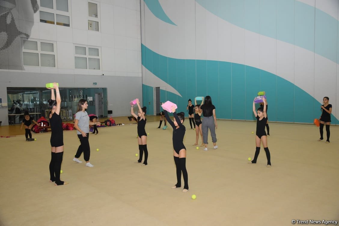 Young gymnasts from Azerbaijan's Kurdamir, Shirvan training in Baku (PHOTO)