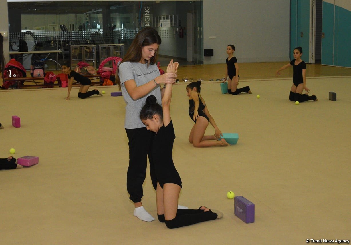 Young gymnasts from Azerbaijan's Kurdamir, Shirvan training in Baku (PHOTO)