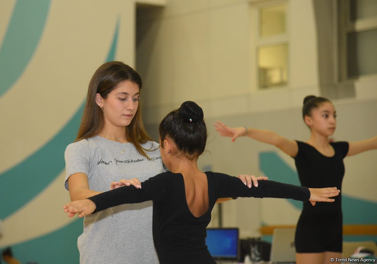 Young gymnasts from Azerbaijan's Kurdamir, Shirvan training in Baku (PHOTO)