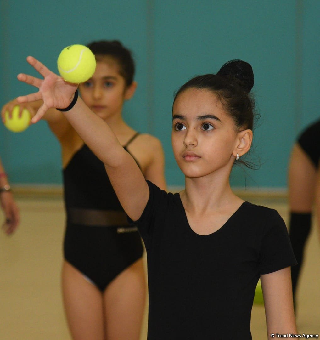 Young gymnasts from Azerbaijan's Kurdamir, Shirvan training in Baku (PHOTO)