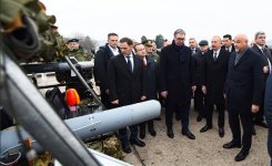 President Ilham Aliyev, President Aleksandar Vučić view military equipment and facilities (PHOTO)